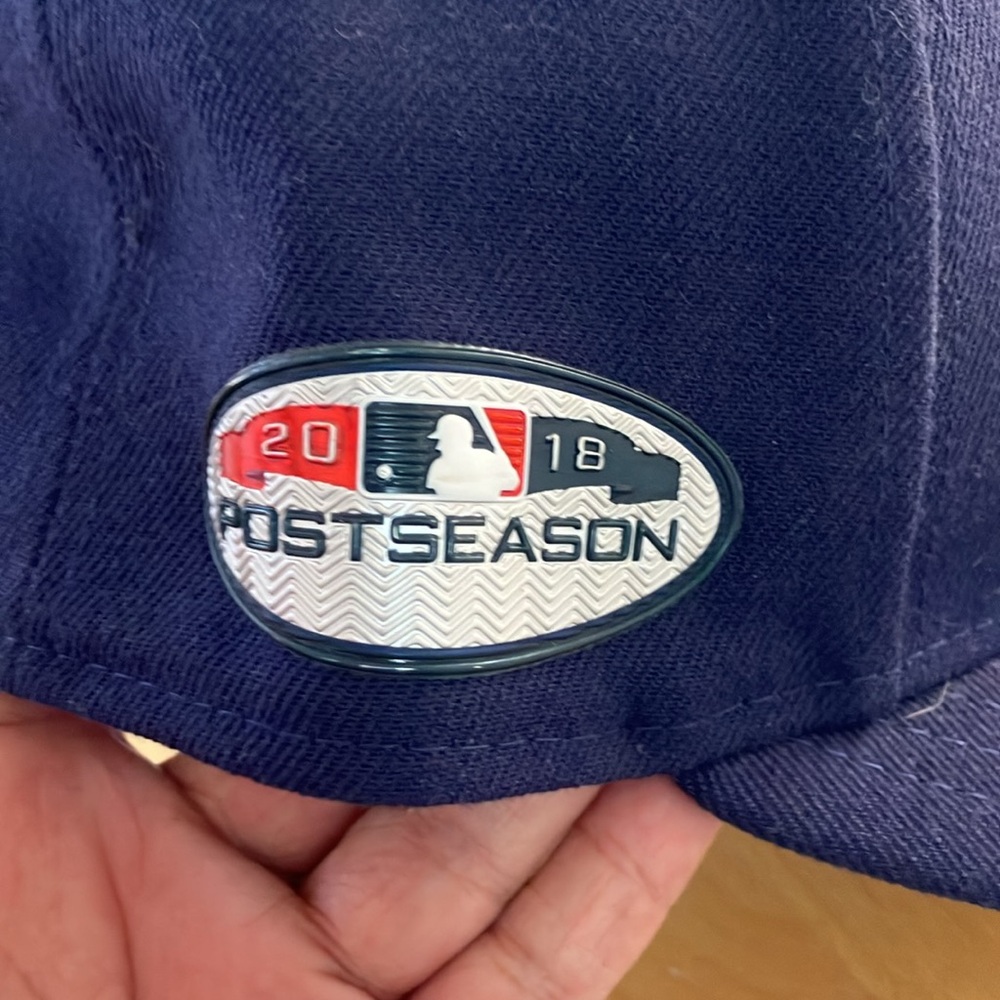 Milwaukee Brewers Fitted Hat 2018 World Series size 7 3/8 collectors item NWT - Picture 3 of 9